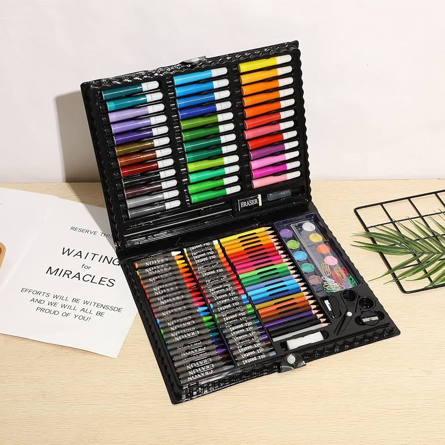 Amazon.co.jp: お絵かきセット 色鉛筆 セット 画材 水彩色鉛筆